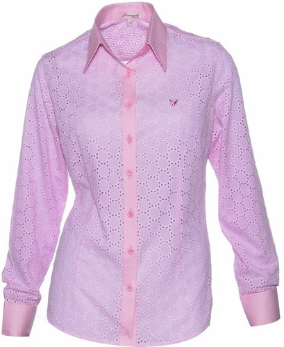 Camisa Feminina Ayla Em Lese - Pimenta Rosada