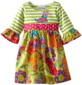 Bello Vestido Para Niñas De Algodon Talla 4