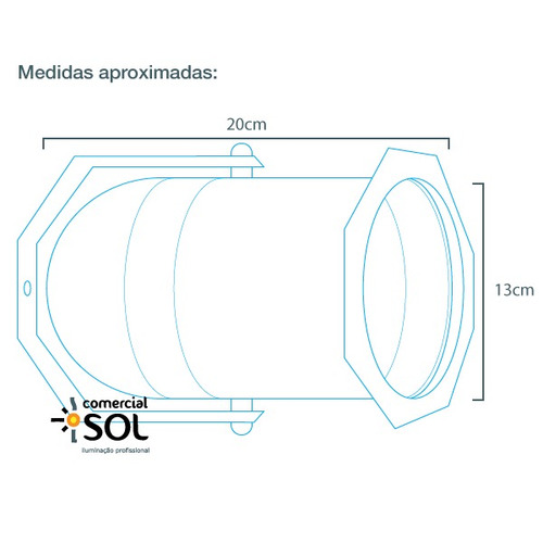 Imagem 4 de 5 de 4x Canhão Refletor Par38 Com Lâmpada 120w + Gelatina 220v