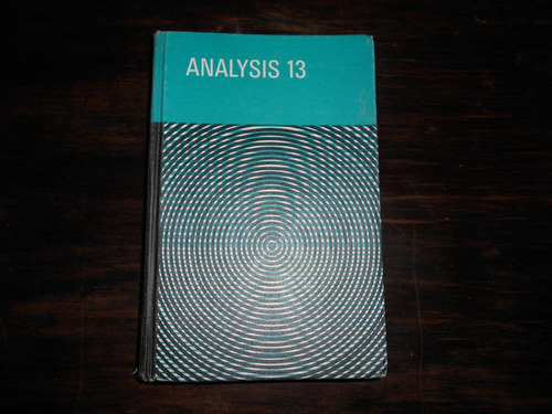 Analysis 13. Matemáticas.     V.v.a.a.            En Inglés.