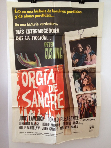 Afiche De Cine Original - Orgia De Sangre