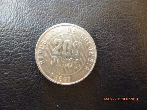 Moneda Colombia 200 Pesos 2007 (x658