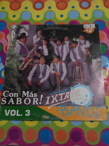 Banda Ixtapa Lp Con Mas Sabor Vol 3 1991 R