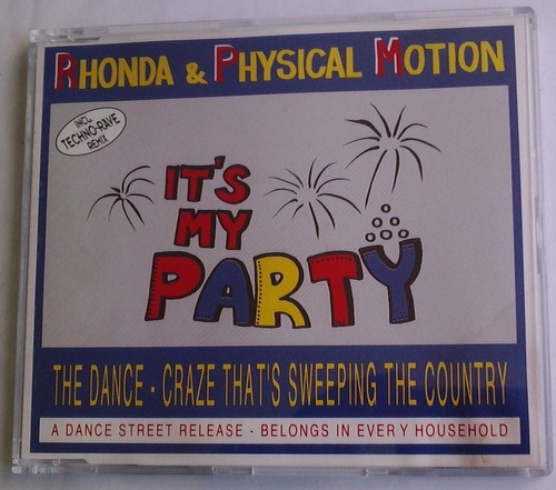 Rhonda & Physical Motion Its My Party Cd Single Aleman Op4