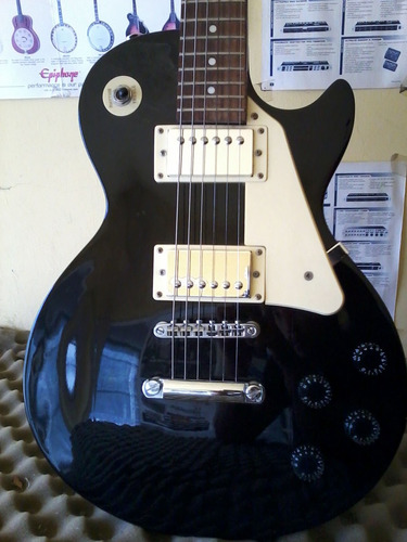 Guitar Les Paul Standard Black Lazer Garantia Envio Tarjet!