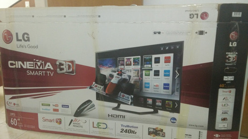 Smart Tv 60 Pulgadas 3d Full Hd 1080 240 Hz LG.