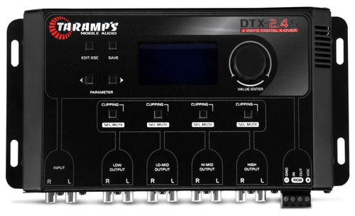 Crossover Taramps Dtx 2.4s Digital 4 Vias Lcd + Controle