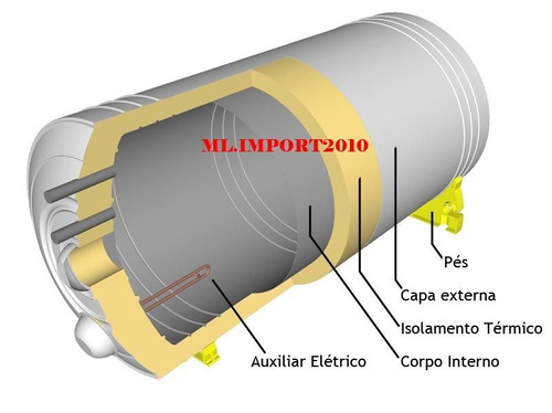 Boiler Reservatório Térmico 5000 Litro Aquecedor Solar Vácuo