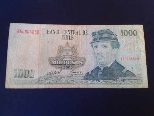 Chile Billete Mil Pesos Corbo Carrasco 2005