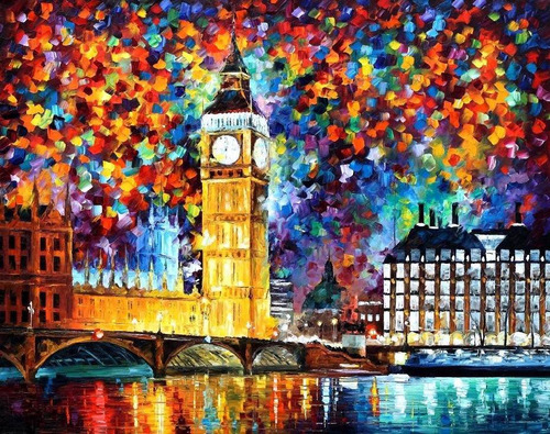 Poster Para Fazer Quadro 60x75cm Ornamentar - Big Ben London