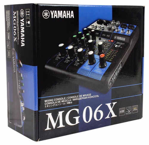 Consola Yamaha Mg06x Mixer Efectos 