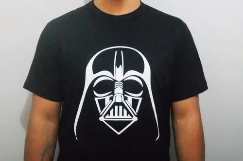 Nova Camiseta Preta Darth Vader Star Wars Nerd Geek Algodao