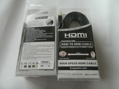 Cable Hdmi 3m 1080p Hdtv Xbox 360 Ps3  Blu-ray Disc 1.4a