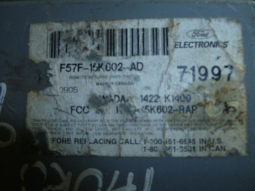 Imagen 2 de 4 de Vendo Computadora De Ford Taurus , Año 1996, 6 Cilindros Gas