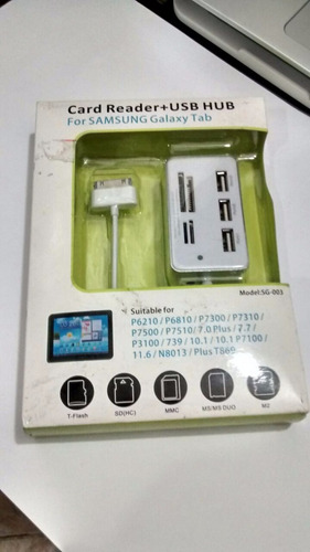 Hub Usb Lector De Targetas Para Tablet Samsung Galaxy Tab.