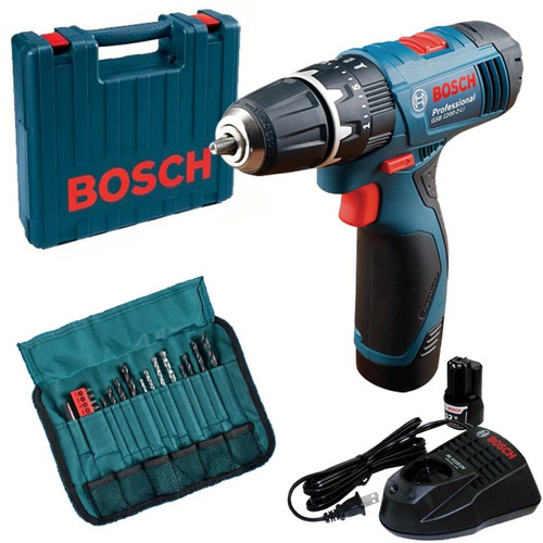 Gsb 1200-2-li Taladro Atorn Percut Bosch 2baterias 1.5ah Kit