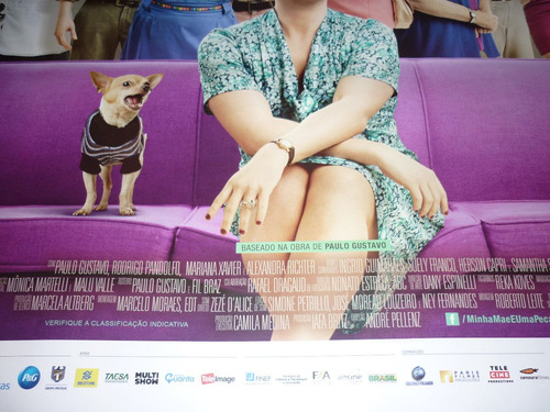 Cartaz Orig. Dupla-face Do Filme Minha Mãe É Uma Peça 1