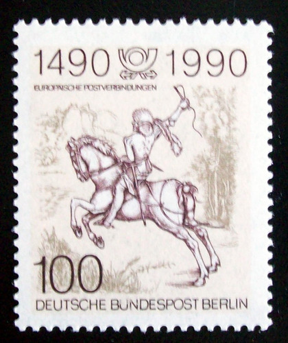 Alemania Berlín, Sello Mi. 860 Cartero Joven 90 Mint L5457