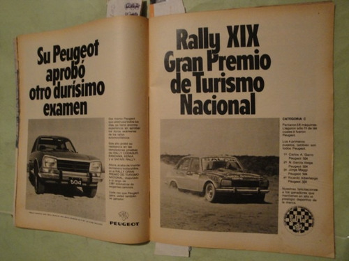 Publicidad Peugeot 504 Rally Año 1979