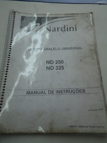 Manual Torno Nardini Nd 250/ 325