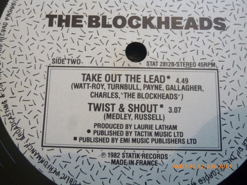 Vinilo Lp Blockheads -- Twist Shout (xx616 (Usado)