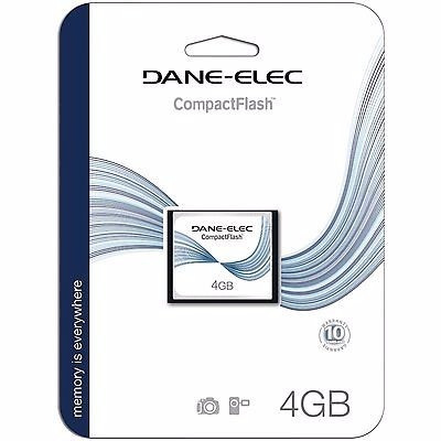 Cartão De Memoria Compactflash 4gb Dane Elec Novo Lacrado