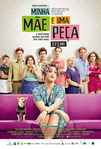 Cartaz Orig. Dupla-face Do Filme Minha Mãe É Uma Peça 1