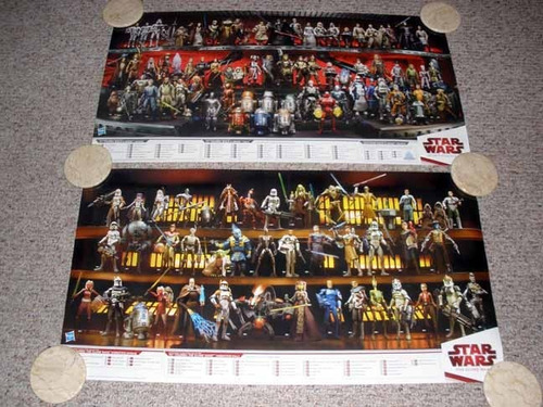 Star Wars Legacy And Clone Wars Action Figures Promo Poster