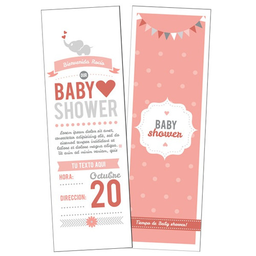 Invitaciones Para Tu Baby Shower, Por Ambas Caras