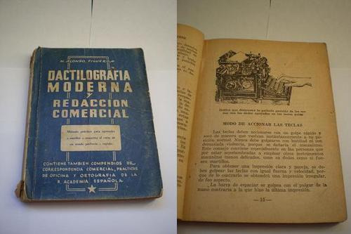 Antiguo Libro Dactilografia