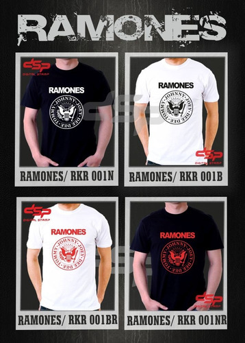 Remeras Ramones Rock Estampado Digital Dtg