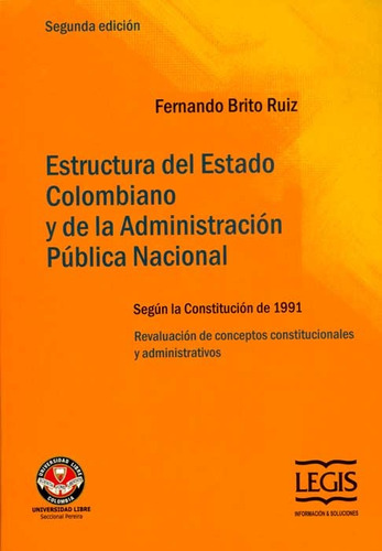 Estructura Estado Colombiano Admon. Publica Nacional / Legis