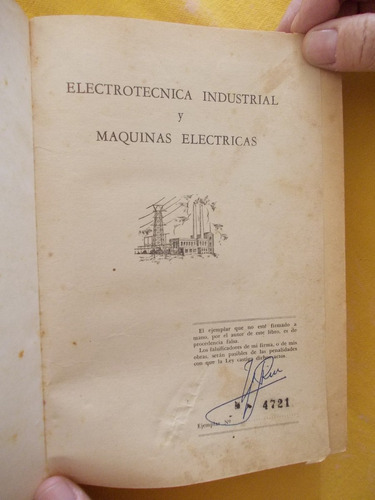 Electro. Industrial Y Maq. Electricas1959 Numerado   (r9)