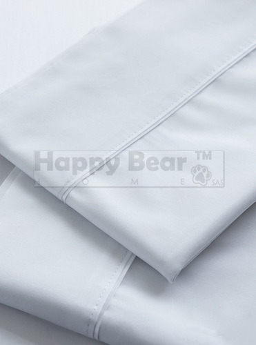 Juego Sábanas Blanco Liso Hotel 180 H T35 Doble