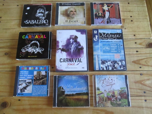 Cds Dvd Lotes X 2 A Elección: Folklore, Carnaval, C. Popular