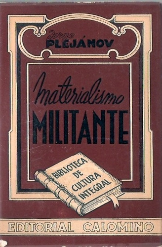 Materialismo Militante  Plejanov