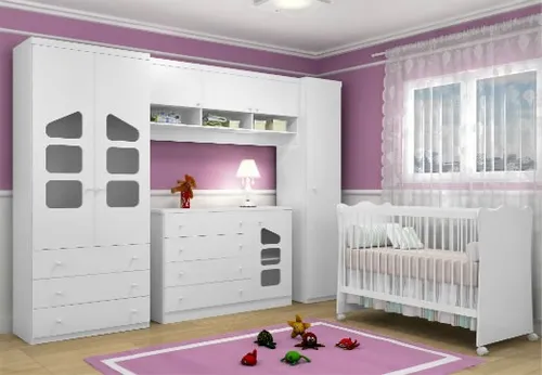 Jogo De Quarto Roupeiro Eloisa Berço Cômoda Phoenix