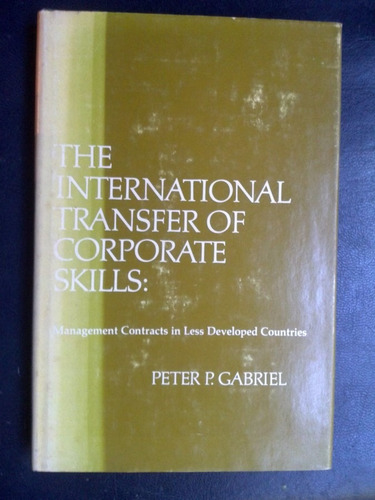 International Transfer Of Corporate Skills - Peter Gabriel