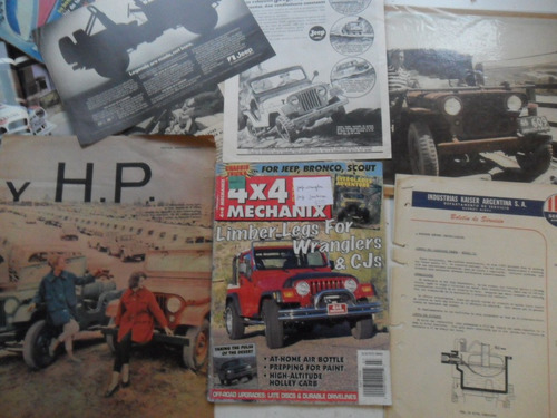 Lote Publicidades Jeep Ika Willys Mutt Revista No Manual