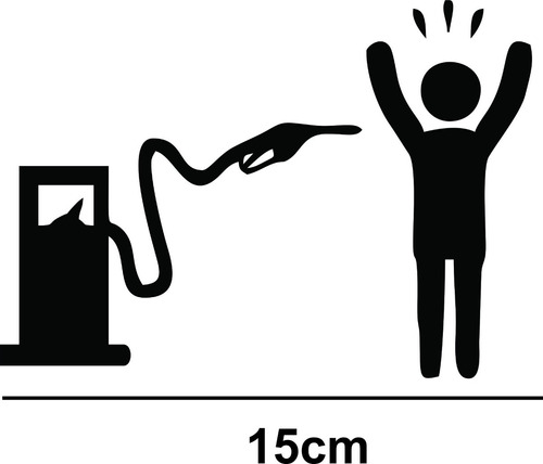 Adesivo Decorativo Carro Roubo Gasolina Rebaixados Fixa