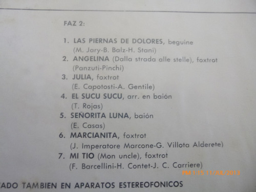 Vinilo Lp De Exitos De 1959 Daniel Morgan Y Su Conjun(xx324. (Usado)
