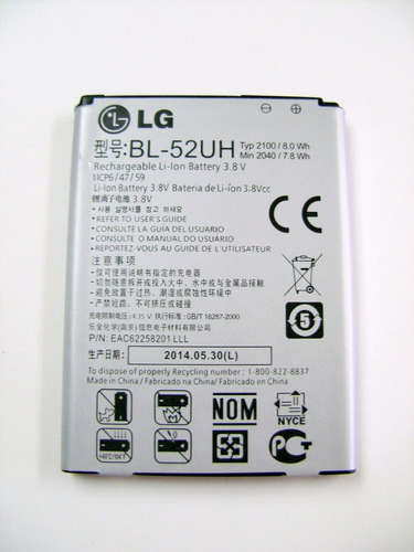 Bateria Pila Bl52uh  LG Optimus  L70 D320n Ms323 L65 D285
