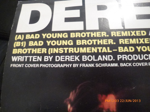 Vinilo Lp Derek B --bad Young Brother(u440