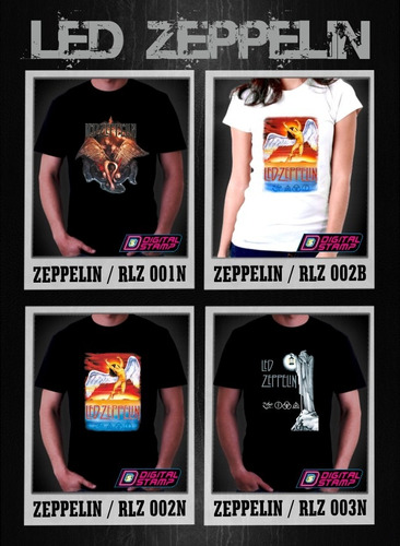 Remeras Led Zeppelin Rock Estampado Digital Stamp Unicas!!