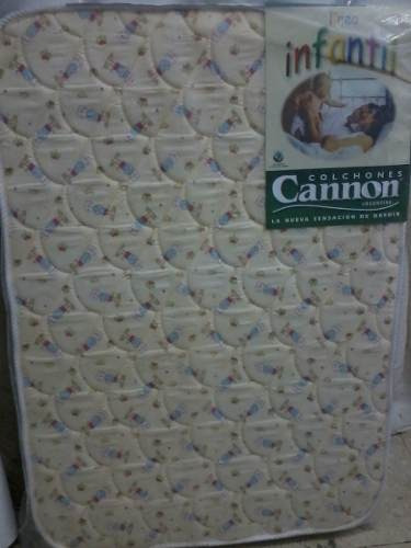 Colchon Cannon Cuna Goma Espuma 120x60x10