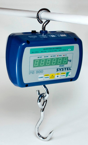 Imagen 2 de 9 de Pilon Colgante Digital Systel 600 Kg 220 Volt Y Bat Visores A Led