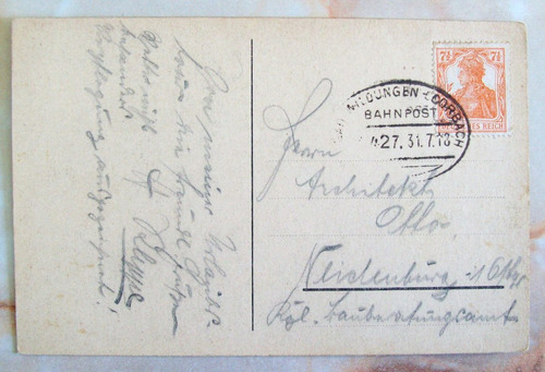 Alemania, Reich - Postal Antig 1918 Ayuntamient Kassel L2987