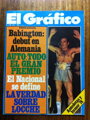 Revista El Gráfico Nº 2876, Año 1974 - Argentina