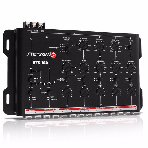 Crossover Stetsom Som Automotivo Stx104 5 Vias