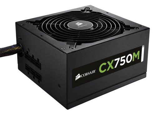 Fuente De Poder Corsair Cx750m Certificada Y Modular